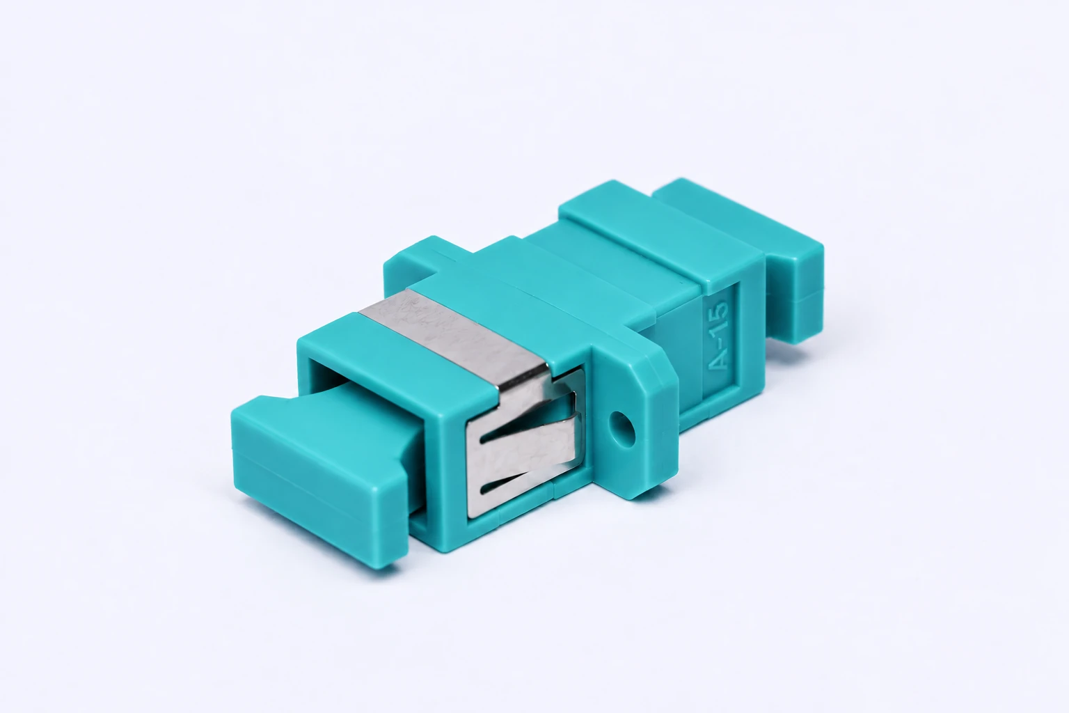 optikai adapter SC simplex turkiz